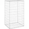 vidaXL Mur en gabion avec couvercles Acier galvanisé 60x50x100 cm