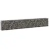 vidaXL Mur en gabion avec couvercles Acier galvanisé 300x30x50 cm