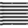 vidaXL Écran de balcon Anthracite et blanc 75x600 cm Tissu Oxford