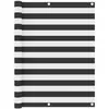 vidaXL Écran de balcon Anthracite et blanc 120x300 cm Tissu Oxford