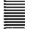 vidaXL Écran de balcon Anthracite et blanc 120x500 cm Tissu Oxford
