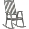 vidaXL Chaise à bascule gris bois d'acacia massif