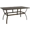 vidaXL Table de jardin Marron 140x80x72 cm Acier