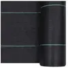 vidaXL Toile de paillage Noir 2x5 m PP