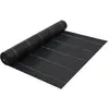 vidaXL Toile de paillage Noir 2x50 m PP