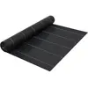 vidaXL Toile de paillage Noir 2x100 m PP