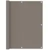 vidaXL Écran de balcon Taupe 120x300 cm Tissu Oxford