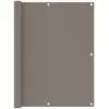 vidaXL Écran de balcon Taupe 120x500 cm Tissu Oxford