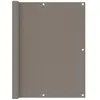 vidaXL Écran de balcon Taupe 120x600 cm Tissu Oxford