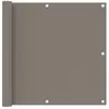 vidaXL Écran de balcon Taupe 90x500 cm Tissu Oxford