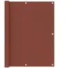 vidaXL Écran de balcon Terre cuite 120x500 cm Tissu Oxford