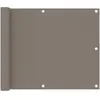 vidaXL Écran de balcon Taupe 75x400 cm Tissu Oxford