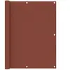 vidaXL Écran de balcon Terre cuite 120x300 cm Tissu Oxford