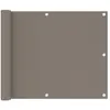 vidaXL Écran de balcon Taupe 75x600 cm Tissu Oxford