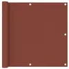 vidaXL Écran de balcon Terre cuite 90x300 cm Tissu Oxford