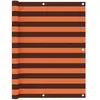 vidaXL Écran de balcon Orange et marron 120x500 cm Tissu Oxford