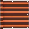 vidaXL Écran de balcon Orange et marron 90x300 cm Tissu Oxford