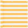vidaXL Écran de balcon Blanc et jaune 90x500 cm Tissu Oxford