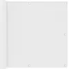vidaXL Écran de balcon Blanc 90x400 cm Tissu Oxford