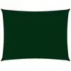 vidaXL Voile de parasol tissu oxford rectangulaire 2x4,5 m vert foncé