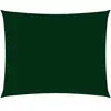 vidaXL Voile de parasol tissu oxford rectangulaire 5x6 m vert foncé