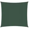 vidaXL Voile de parasol tissu oxford carré 3x3 m vert foncé
