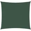vidaXL Voile de parasol tissu oxford carré 2x2 m vert foncé