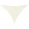 vidaXL Voile de parasol tissu oxford triangulaire 5x6x6 m crème