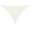 vidaXL Voile de parasol tissu oxford triangulaire 5x5x6 m crème