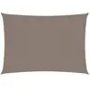 vidaXL Voile de parasol tissu oxford rectangulaire 4x5 m taupe
