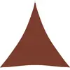 Voile de parasol Tissu Oxford triangulaire 3x3x3 m Terre cuite