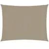 vidaXL Voile de parasol tissu oxford rectangulaire 3x6 m taupe