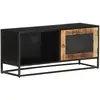 vidaXL Meuble TV 90x30x40 cm Bois de manguier brut