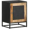 vidaXL Table de chevet 40x30x50 cm Bois de manguier brut