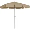 vidaXL Parasol de plage taupe 200x125 cm