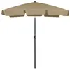 vidaXL Parasol de plage taupe 180x120 cm