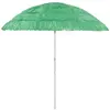 vidaXL Parasol de plage Hawaii Vert 240 cm