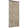 vidaXL Moustiquaire Beige et marron 90x220 cm Chenille