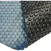 vidaXL Film solaire de piscine flottant PE 549 cm Noir et bleu