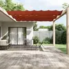 vidaXL Auvent vertical Terre cuite 140x800 cm Tissu oxford