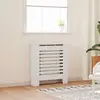 vidaXL Cache-radiateur MDF Blanc 78 cm