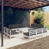 vidaXL Tissu de remplacement pour auvent Anthracite et blanc 4,5x3,5 m