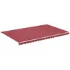 vidaXL Tissu de remplacement pour auvent Bordeaux rouge 5x3 m