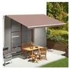 vidaXL Tissu de remplacement pour auvent Marron 5x3 m