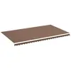 vidaXL Tissu de remplacement pour auvent Marron 6x3,5 m
