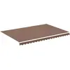 vidaXL Tissu de remplacement pour auvent Marron 4,5x3 m