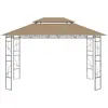 vidaXL Belvédère 4x3x2,7 m Taupe 160 g/m²