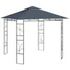 vidaXL Belvédère 3x3x2,7 m Anthracite 160 g/m²