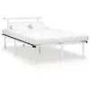 vidaXL Cadre de lit Blanc Métal 120x200 cm