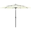 vidaXL Parasol à 3 niveaux avec mât en aluminium Sable 3 m